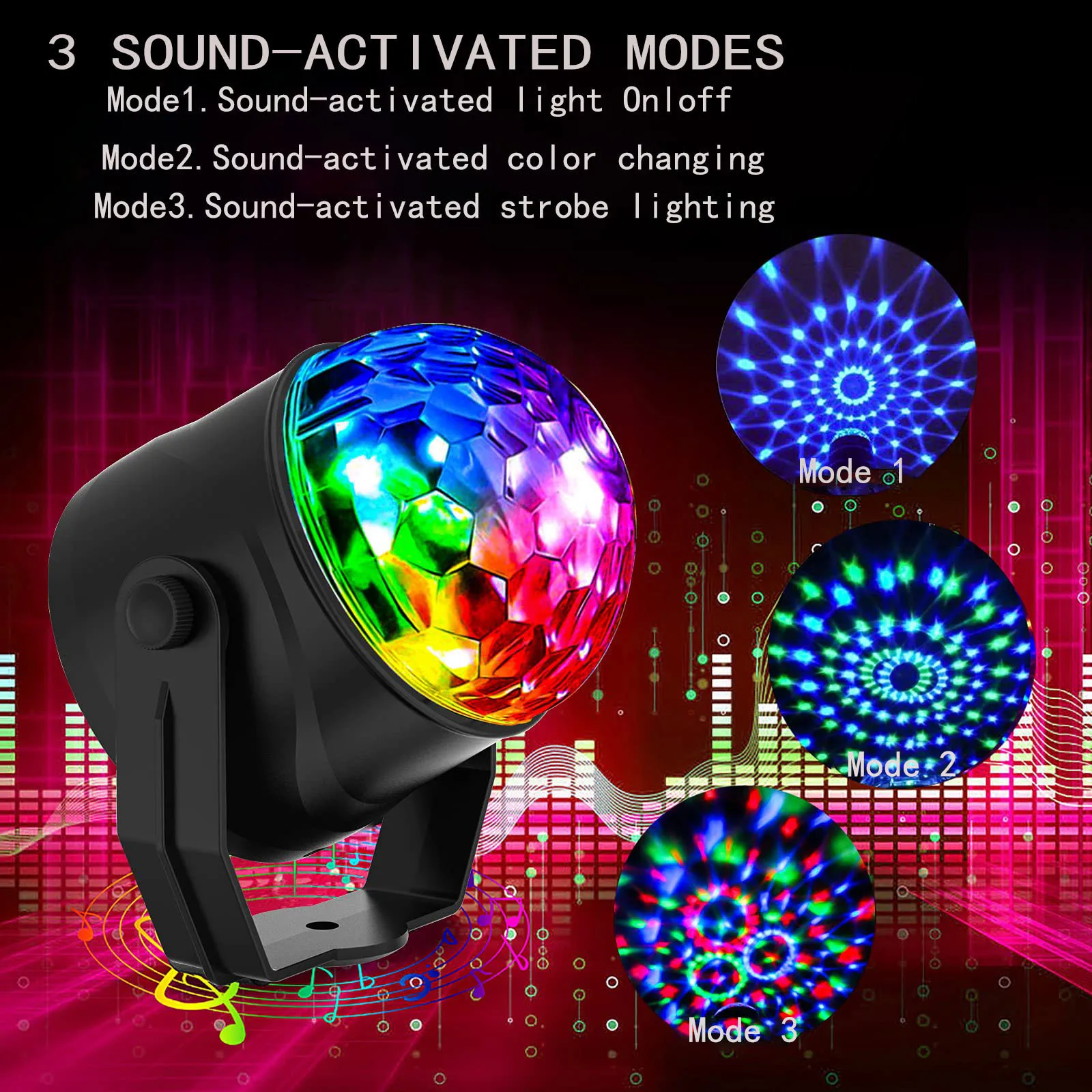 LED Disco Ball DJ Stage Lights 7 Colors Rotating with Plug Remote Control Car Sucker Music Sync for Birthday Party Auto
LED Disco Ball DJ Stage Lights 7 Colors Rotating with Plug Remote Control Car Sucker Music Sync for Birthday Party Auto