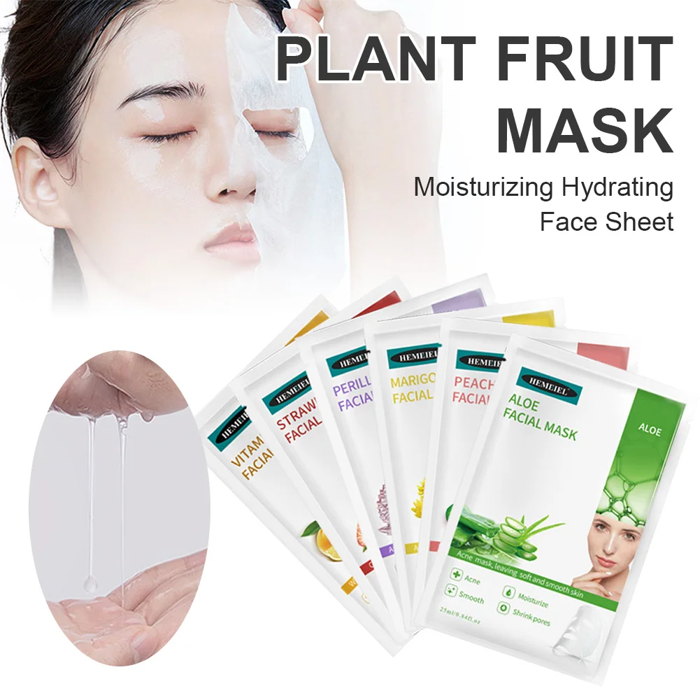 Fruit VC Moisturizing Sheet Face Mask Skin Care Anti-wrinkle Beauty Korean Cosmetics Plant Aloe Repair Whitening Facial Masks
Fruit VC Moisturizing Sheet Face Mask Skin Care Anti-wrinkle Beauty Korean Cosmetics Plant Aloe Repair Whitening Facial Masks