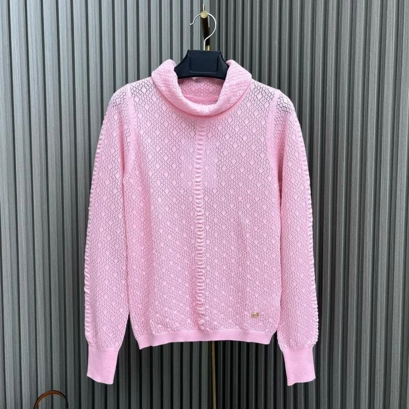 New Women's Sweater For Autumn/Winter 2023 Top Quality Designer Clothes Fashion Luxury Hollow Out Wool Top Turtleneck Knitwear
New Women's Sweater For Autumn/Winter 2023 Top Quality Designer Clothes Fashion Luxury Hollow Out Wool Top Turtleneck Knitwear