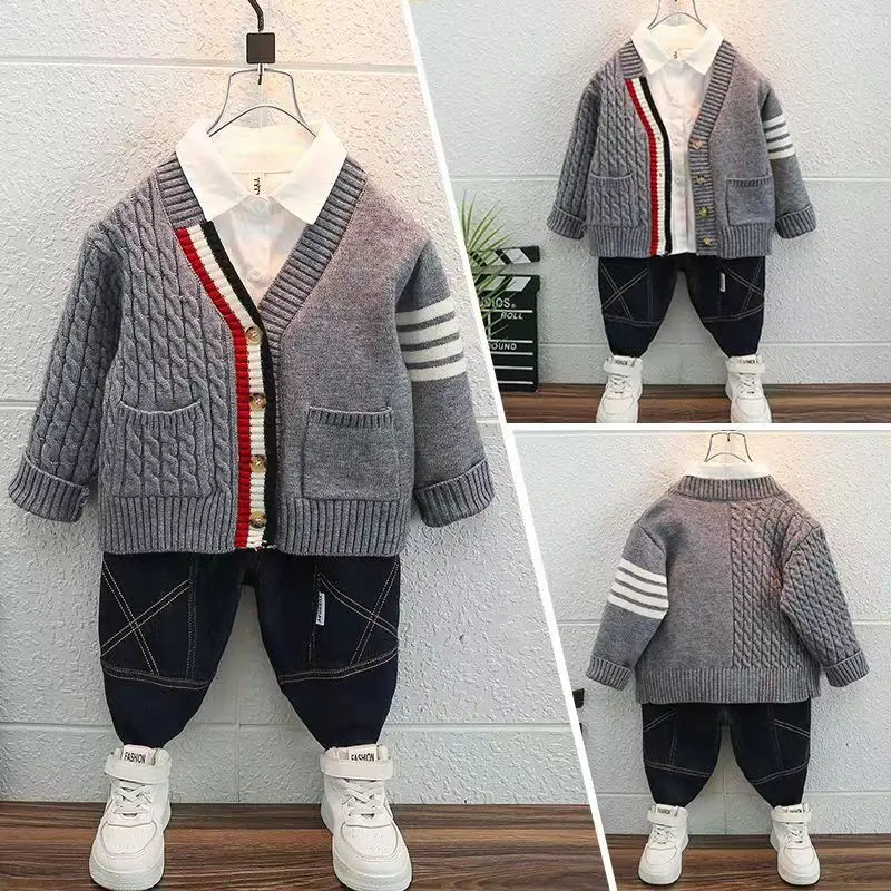 Boys Sweater Spring Autumn New Coat Fashion V-Neck Coat Top Boys Clothing Children’s Knitting Sweater
Boys Sweater Spring Autumn New Coat Fashion V-Neck Coat Top Boys Clothing Children’s Knitting Sweater