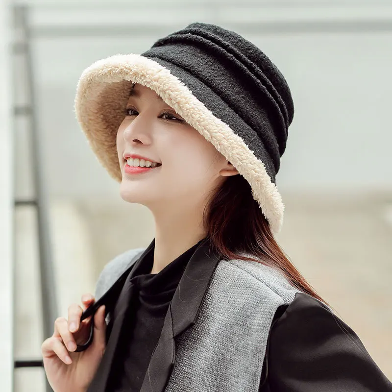 Bucket Hat Women Winter Cashmere Bucket Hats Solid Color Casual Thick Keep Warm Korean Fisherman Cap Female Cap
Bucket Hat Women Winter Cashmere Bucket Hats Solid Color Casual Thick Keep Warm Korean Fisherman Cap Female Cap