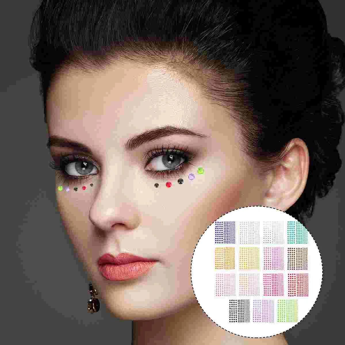 15 Sheets Nail Stickers Eyes Jewels DIY Acrylic Applique Crystal Forehead Beads Face Diamond
15 Sheets Nail Stickers Eyes Jewels DIY Acrylic Applique Crystal Forehead Beads Face Diamond