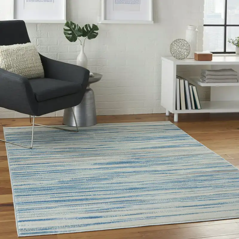 Comfortable Luxurious Abstract Blue 5'3" x 7'3" Area Rug - Perfect for Your Living Room, Bedroom or Entryway (5' x 7')
Comfortable Luxurious Abstract Blue 5'3" x 7'3" Area Rug - Perfect for Your Living Room, Bedroom or Entryway (5' x 7')