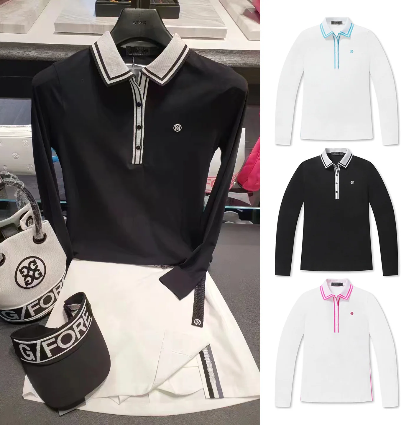Golf Clothing Polo Shirts Women's Summer Thin Long Sleeve Elastic Quick dry Golf Top Outdoor Sport Sunscreen Long Sleeved Shrits
Golf Clothing Polo Shirts Women's Summer Thin Long Sleeve Elastic Quick dry Golf Top Outdoor Sport Sunscreen Long Sleeved Shrits