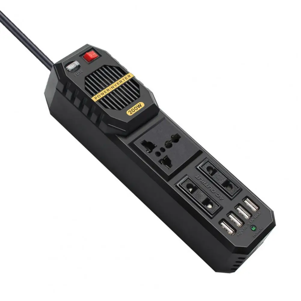 Power Inverter with Cooling Fan High-power Electronic Component DC 12V to AC 220V Power Converter for Automobile
Power Inverter with Cooling Fan High-power Electronic Component DC 12V to AC 220V Power Converter for Automobile