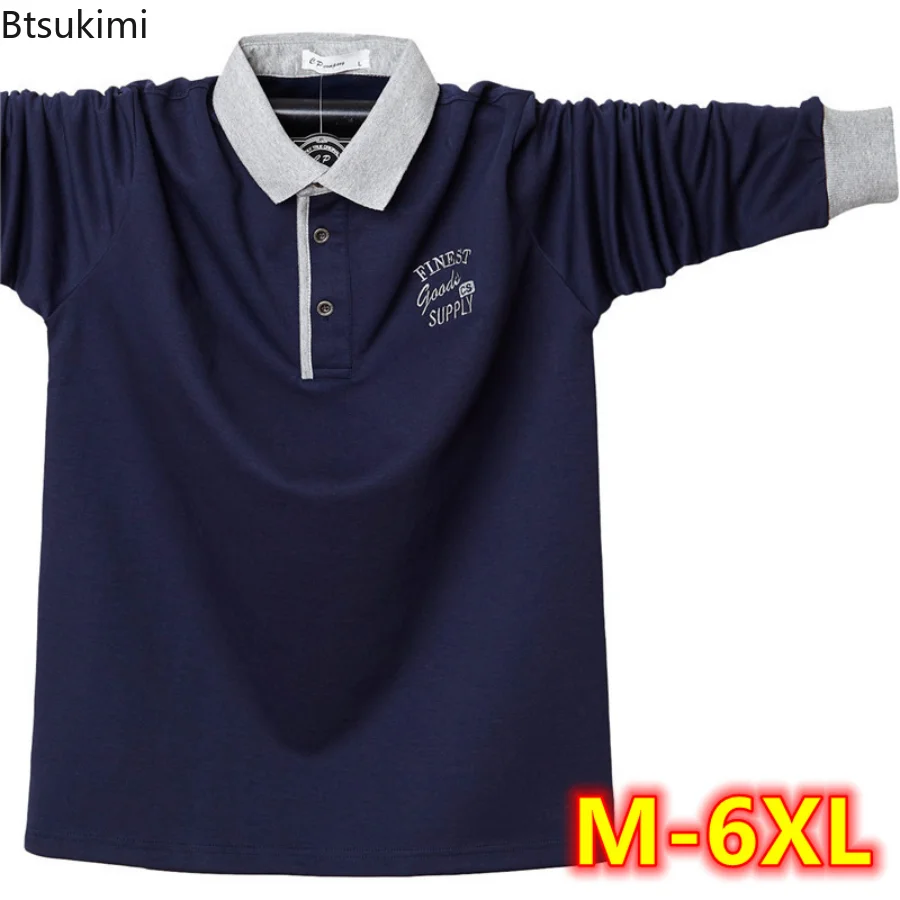 Spring Autumn Men's Long Sleeve Moisture-Wicking Polo Shirts Cotton Men's Outdoor Slim Fit Polo Shirts Men Plus Size 5XL 6XL
Spring Autumn Men's Long Sleeve Moisture-Wicking Polo Shirts Cotton Men's Outdoor Slim Fit Polo Shirts Men Plus Size 5XL 6XL
