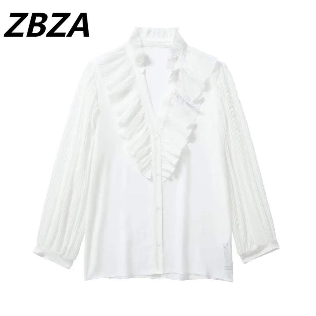 Женская блузка с длинным рукавом, винтажная блузка с ламинированным декоративным сращением, 2023
Женская блузка с длинным рукавом, винтажная блузка с ламинированным декоративным сращением, 2023