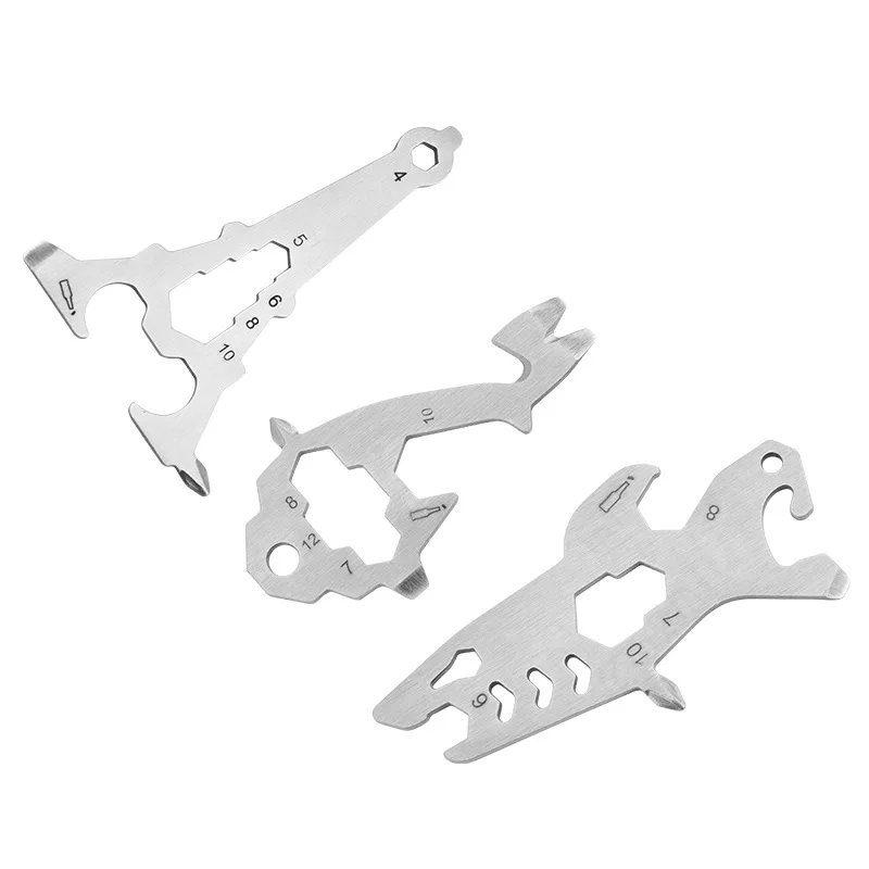 Outdoor Tools Wrench Corkscrew Screwdriver Tool Card Shark Style Stainless Steel Multifunctional Camping Tactical Accessories
Outdoor Tools Wrench Corkscrew Screwdriver Tool Card Shark Style Stainless Steel Multifunctional Camping Tactical Accessories