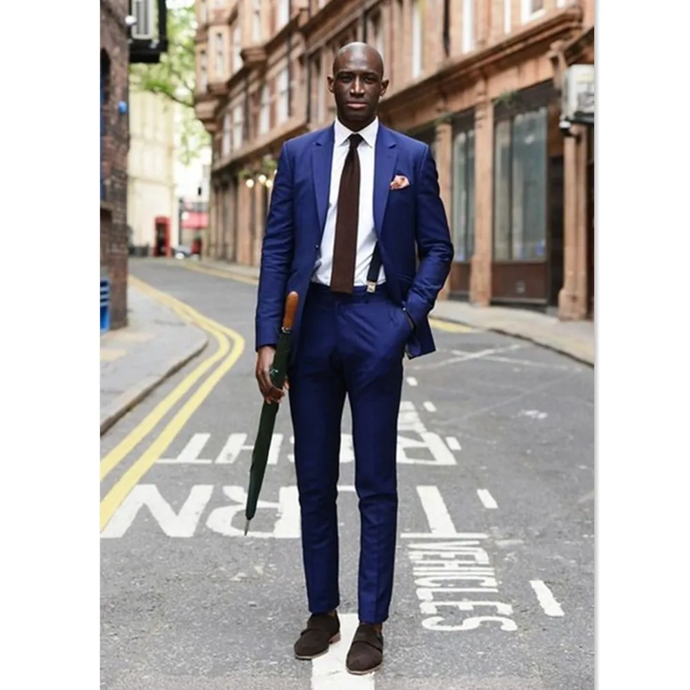Men Suit Set Slim Fit 2 Pieces Blue Blazers (Jacket+Pants) Custom Made Men Suits For Wedding Prom Groom Best Man Tuxedos Regular
Men Suit Set Slim Fit 2 Pieces Blue Blazers (Jacket+Pants) Custom Made Men Suits For Wedding Prom Groom Best Man Tuxedos Regular