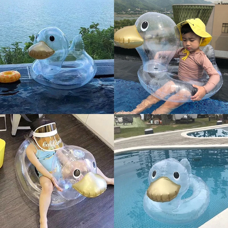 Clear Duck Swimming Ring for Kids Baby Inflatable Pool Float Swim Circle Seat Children's Inflatable Mattress Water Party Toys
Clear Duck Swimming Ring for Kids Baby Inflatable Pool Float Swim Circle Seat Children's Inflatable Mattress Water Party Toys