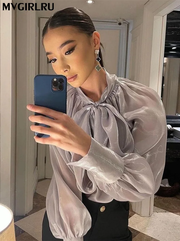 MVGIRLRU Women’s Mesh T-Shirts Elegant Lace Up Organza Top Shirts Transparent Long Sleeve Blouses Nightclub Holiday Clothing
MVGIRLRU Women’s Mesh T-Shirts Elegant Lace Up Organza Top Shirts Transparent Long Sleeve Blouses Nightclub Holiday Clothing