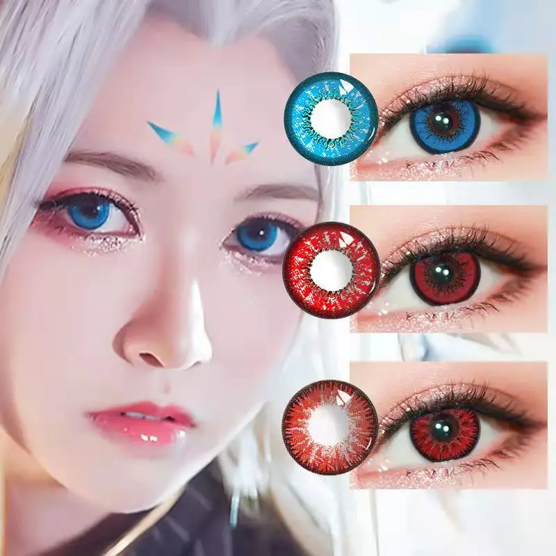 With Degree 2pcs Yearly Colorful for Eyes Contacts Lenses Colored Lens Eyes Color Eye Makeup Cosplay Party Soft Lentes Contacto
With Degree 2pcs Yearly Colorful for Eyes Contacts Lenses Colored Lens Eyes Color Eye Makeup Cosplay Party Soft Lentes Contacto
