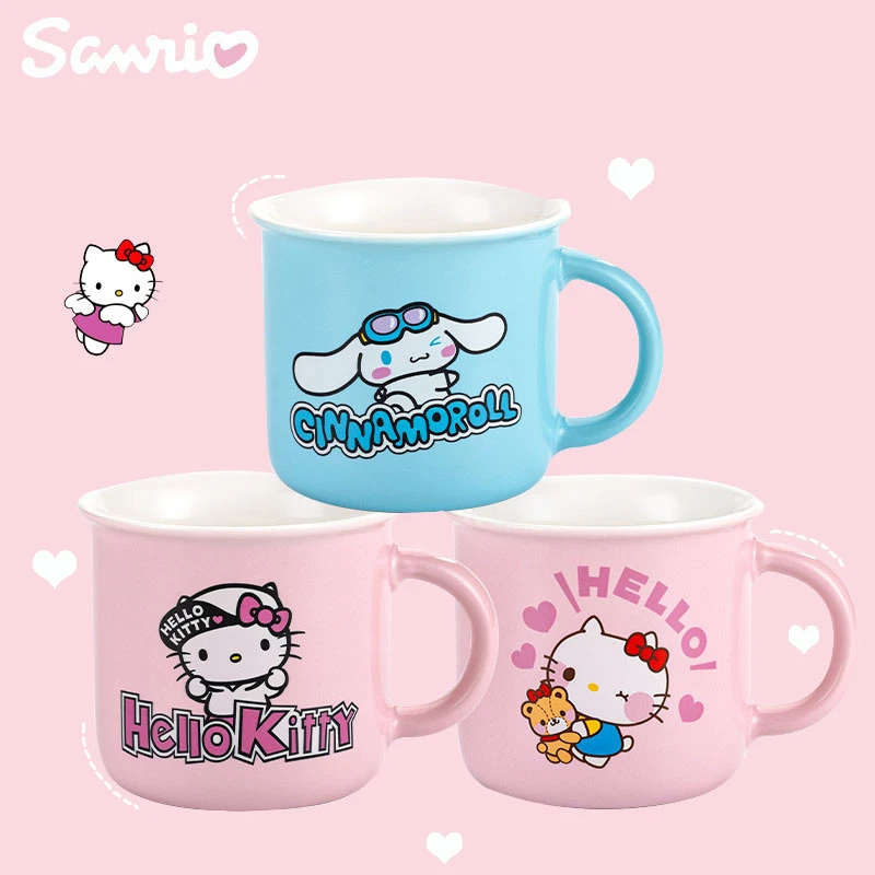 Sanrio Anime Hello Kitty Water Cup Cute Cinnamoroll Ceramics Mug Cartoon Coffee Milk Juice Household Office Breakfast Cups Gifts
Sanrio Anime Hello Kitty Water Cup Cute Cinnamoroll Ceramics Mug Cartoon Coffee Milk Juice Household Office Breakfast Cups Gifts