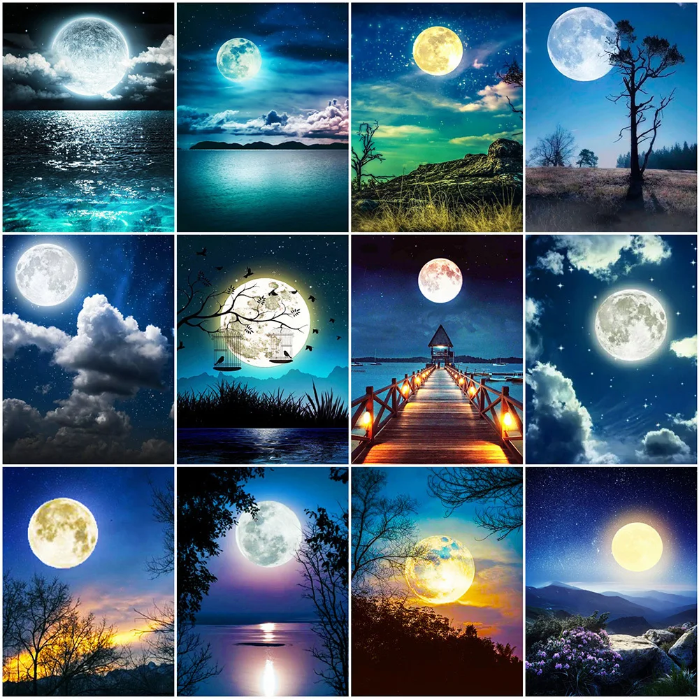 Алмазная живопись Moon 5D DIY Алмазный вышитый ночной Стразы картина, вышивка крестиком, мозаика, пейзаж, Набор для творчества
Алмазная живопись Moon 5D DIY Алмазный вышитый ночной Стразы картина, вышивка крестиком, мозаика, пейзаж, Набор для творчества