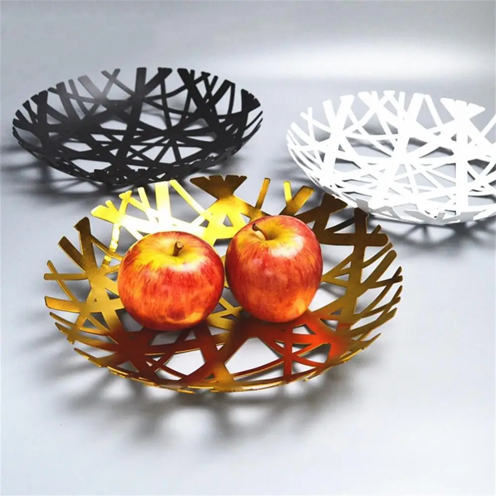 Simple Storage Basket Multifunctional Bird's Nest Flower Iron Fruit Basket High Quality Drain Storage Basket Kitchen Fruit Plate
Simple Storage Basket Multifunctional Bird's Nest Flower Iron Fruit Basket High Quality Drain Storage Basket Kitchen Fruit Plate