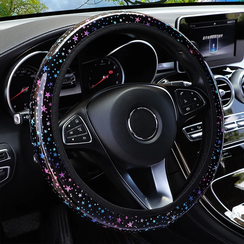 Universal 37-38cm Bling Car Steering Wheel Cover Elastic PU Leather Steering-wheel Protector Case for Women Girls Car Styling
Universal 37-38cm Bling Car Steering Wheel Cover Elastic PU Leather Steering-wheel Protector Case for Women Girls Car Styling