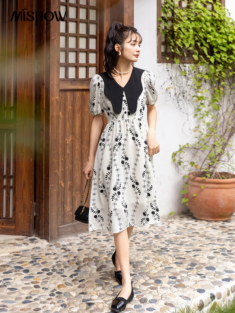 MISHOW Dresses for Women 2022 French Doll Collar Puff Sleeve Printed Aline Vestido Office Lady Elegant Mid Long Dress MXB25L0933
MISHOW Dresses for Women 2022 French Doll Collar Puff Sleeve Printed Aline Vestido Office Lady Elegant Mid Long Dress MXB25L0933