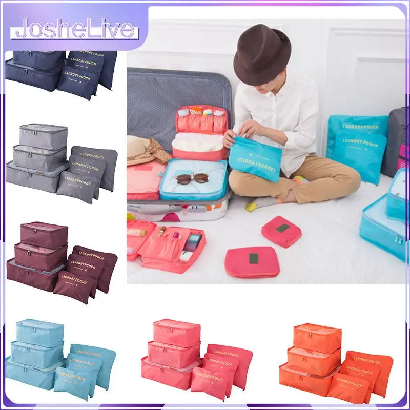 6Pcs Portable Travel Storage Bag Set Clothes Luggage Organizer Storage Bag Waterproof Suitcase Packing Cube Bag Set Pouch Bag
6Pcs Portable Travel Storage Bag Set Clothes Luggage Organizer Storage Bag Waterproof Suitcase Packing Cube Bag Set Pouch Bag
