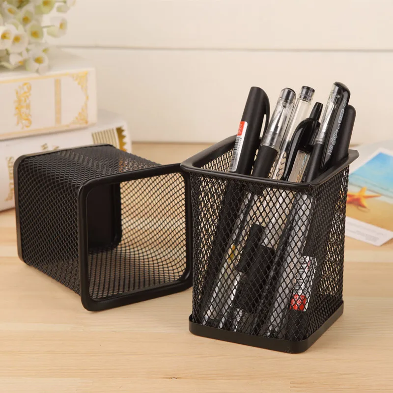Pencil Holder Office Desk Metal Mesh Square Pen Pot Case Stationery Container Organiser Durable Pencil Case Black
Pencil Holder Office Desk Metal Mesh Square Pen Pot Case Stationery Container Organiser Durable Pencil Case Black
