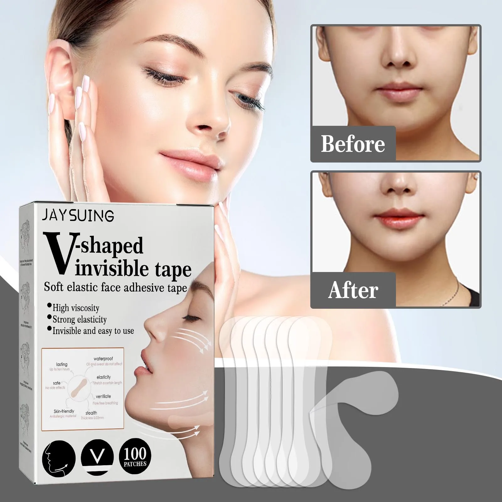 1 BOX V-lift Invisible Face Lift Face Lift Fade Fine Stickers Neck Eye Double Chin Lift Refill Tapes Thin Makeup Facelifting
1 BOX V-lift Invisible Face Lift Face Lift Fade Fine Stickers Neck Eye Double Chin Lift Refill Tapes Thin Makeup Facelifting