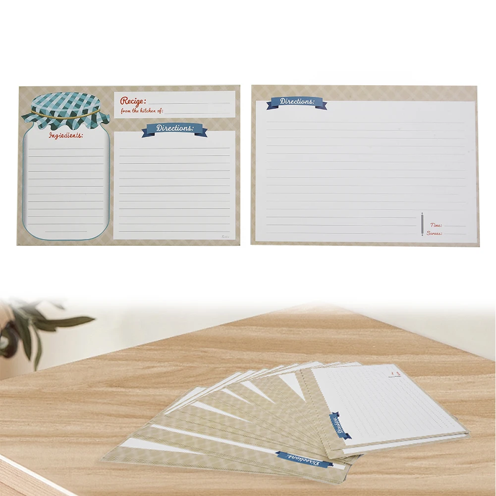 25 PCS Kitchens Recipe Card Double Sided Blank Cards DIY Recipe Book 10x14CM DIY Recipes For Kitchen Cooking
25 PCS Kitchens Recipe Card Double Sided Blank Cards DIY Recipe Book 10x14CM DIY Recipes For Kitchen Cooking