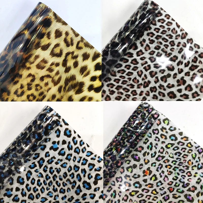 Colorful Leopard Printed TPU Holographic Faux Leather Sheets for Jackets Handbags Carpets Keychains Hairbows DIY Crafts 30x135
Colorful Leopard Printed TPU Holographic Faux Leather Sheets for Jackets Handbags Carpets Keychains Hairbows DIY Crafts 30x135