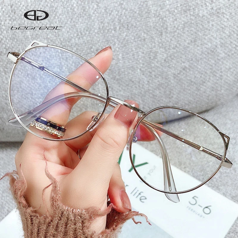 BEGREAT Cat Eye Anti Blue Light Optical Eyeglasses Women Blue Blocking Computer Goggles Oversized Glasses Alloy Frame Eyewear
BEGREAT Cat Eye Anti Blue Light Optical Eyeglasses Women Blue Blocking Computer Goggles Oversized Glasses Alloy Frame Eyewear
