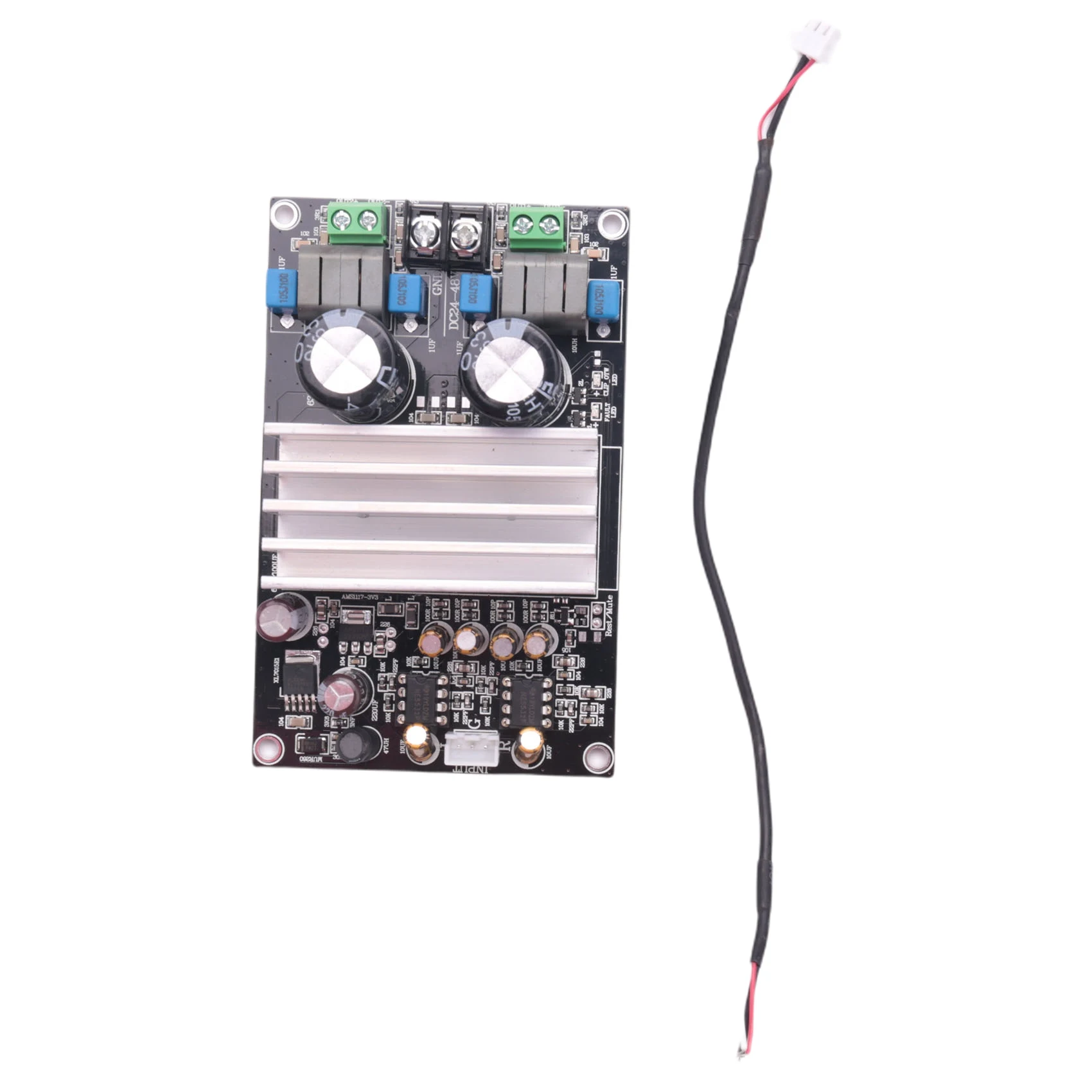 Плата цифрового усилителя Audio TPA3255 2,0 DC24-48V, высокая мощность 300 Вт + 300 Вт, плата цифрового усилителя класса D
Плата цифрового усилителя Audio TPA3255 2,0 DC24-48V, высокая мощность 300 Вт + 300 Вт, плата цифрового усилителя класса D