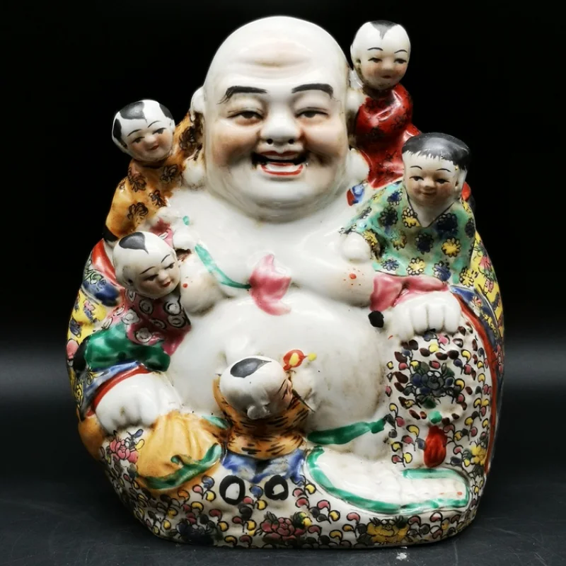 20.5 cm */ Delicate Chinese Colorful Porcelain Buddha and Lovely Children Auspicious Statue
20.5 cm */ Delicate Chinese Colorful Porcelain Buddha and Lovely Children Auspicious Statue