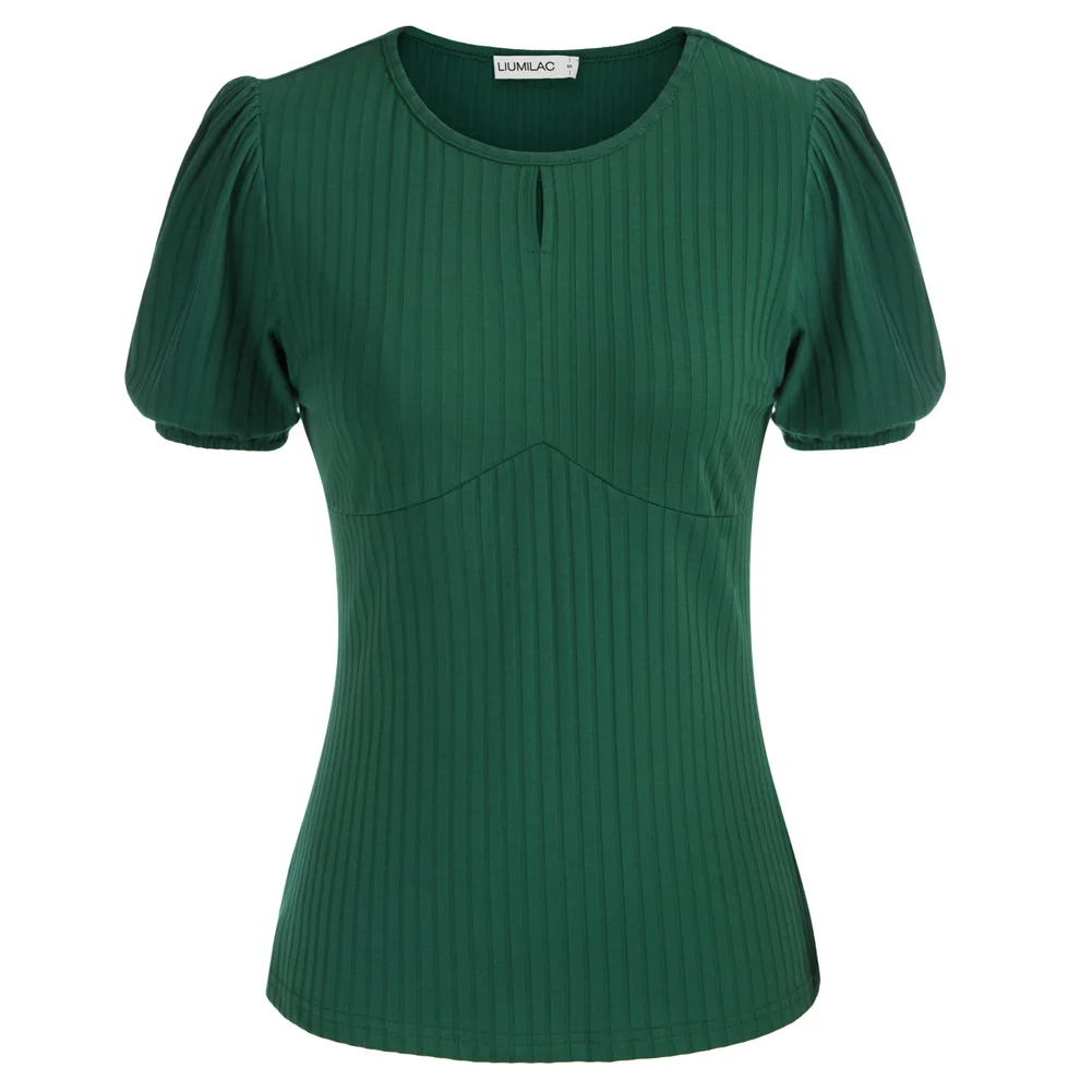 Liumilac Blouse Women Ribbed Knitted T-Shirt Regular Fit Short Sleeve Crew Neck Tops Solid Blusa Feminina Sexy Pullover Tunic
Liumilac Blouse Women Ribbed Knitted T-Shirt Regular Fit Short Sleeve Crew Neck Tops Solid Blusa Feminina Sexy Pullover Tunic
