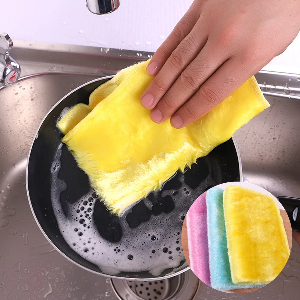 Household Wood Fiber Rag Water Absorption And Oil Resistance Scouring Pad Kitchen Cleaning Dish Towel Kitchen Disposable Wipes
Household Wood Fiber Rag Water Absorption And Oil Resistance Scouring Pad Kitchen Cleaning Dish Towel Kitchen Disposable Wipes