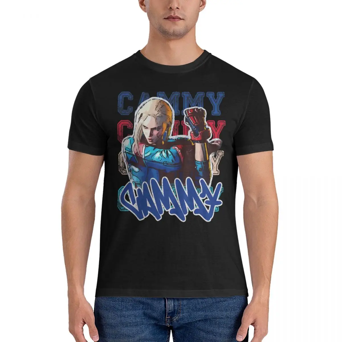 Sf6 Cammy Fan британские мужские футболки уличный истребитель Уникальные с коротким