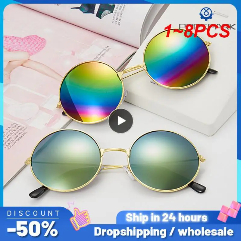 1~8PCS Retro Round Hippie Sunglasses Fashion Circle Metal Colorful Round-frame Sunglasses For Women Men Disco Party Glasses
1~8PCS Retro Round Hippie Sunglasses Fashion Circle Metal Colorful Round-frame Sunglasses For Women Men Disco Party Glasses