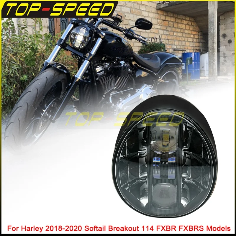 6500K LED Motorcycle Headlight Integrated DRL Daylight High/Low For Harley 2018-2020 Softail Breakout 114 FXBR FXBRS Front Light
6500K LED Motorcycle Headlight Integrated DRL Daylight High/Low For Harley 2018-2020 Softail Breakout 114 FXBR FXBRS Front Light