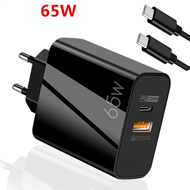 Gan QC 3.0 USB PD Fast Charger Type C Cable Charging USB-C For iPhone 12 13 11 SE X XR XS Max 8 7 6 6S Plus 1M Cable
Gan QC 3.0 USB PD Fast Charger Type C Cable Charging USB-C For iPhone 12 13 11 SE X XR XS Max 8 7 6 6S Plus 1M Cable