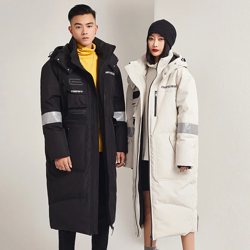 Winter Down Jackets Men 90% Duck Down Outdoor X-Long Down Jackets with Detachable Hat Windbreak Thicken Warm Hooded Parkas
Winter Down Jackets Men 90% Duck Down Outdoor X-Long Down Jackets with Detachable Hat Windbreak Thicken Warm Hooded Parkas