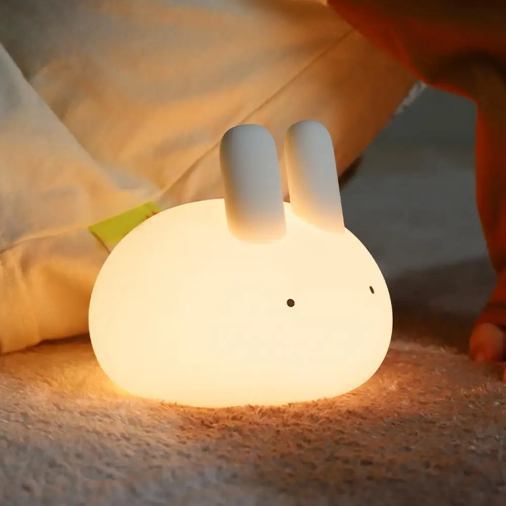 LED Night Light Rechargeable Soft Lighting Flicker Free Adorable Appearance Timer Function Dimmable Silicone Cartoon Bunny LED B
LED Night Light Rechargeable Soft Lighting Flicker Free Adorable Appearance Timer Function Dimmable Silicone Cartoon Bunny LED B