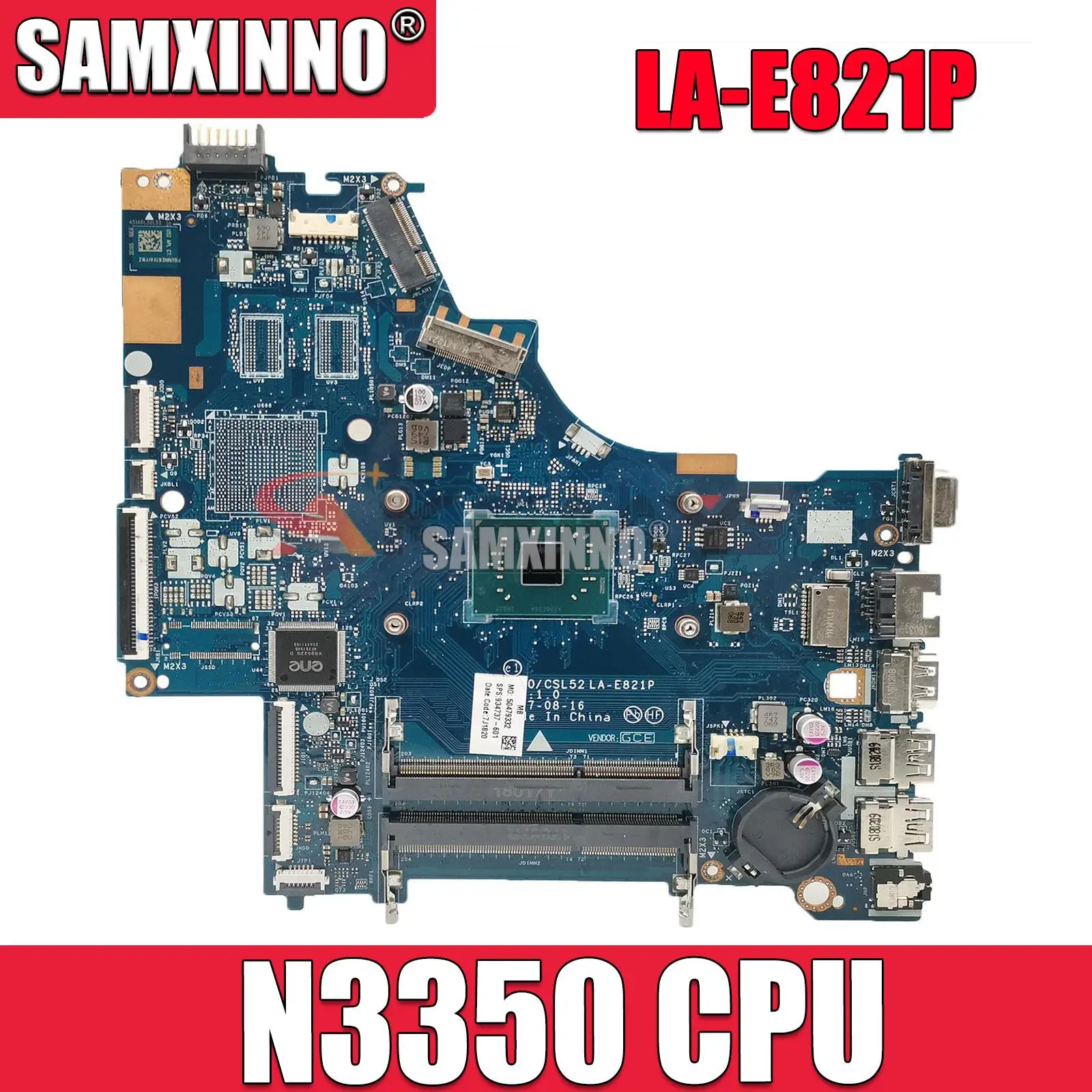 Материнская плата для ноутбука HP 250 G6 с процессором N3350 934737-601 934737-001 935530-601 100%
Материнская плата для ноутбука HP 250 G6 с процессором N3350 934737-601 934737-001 935530-601 100%