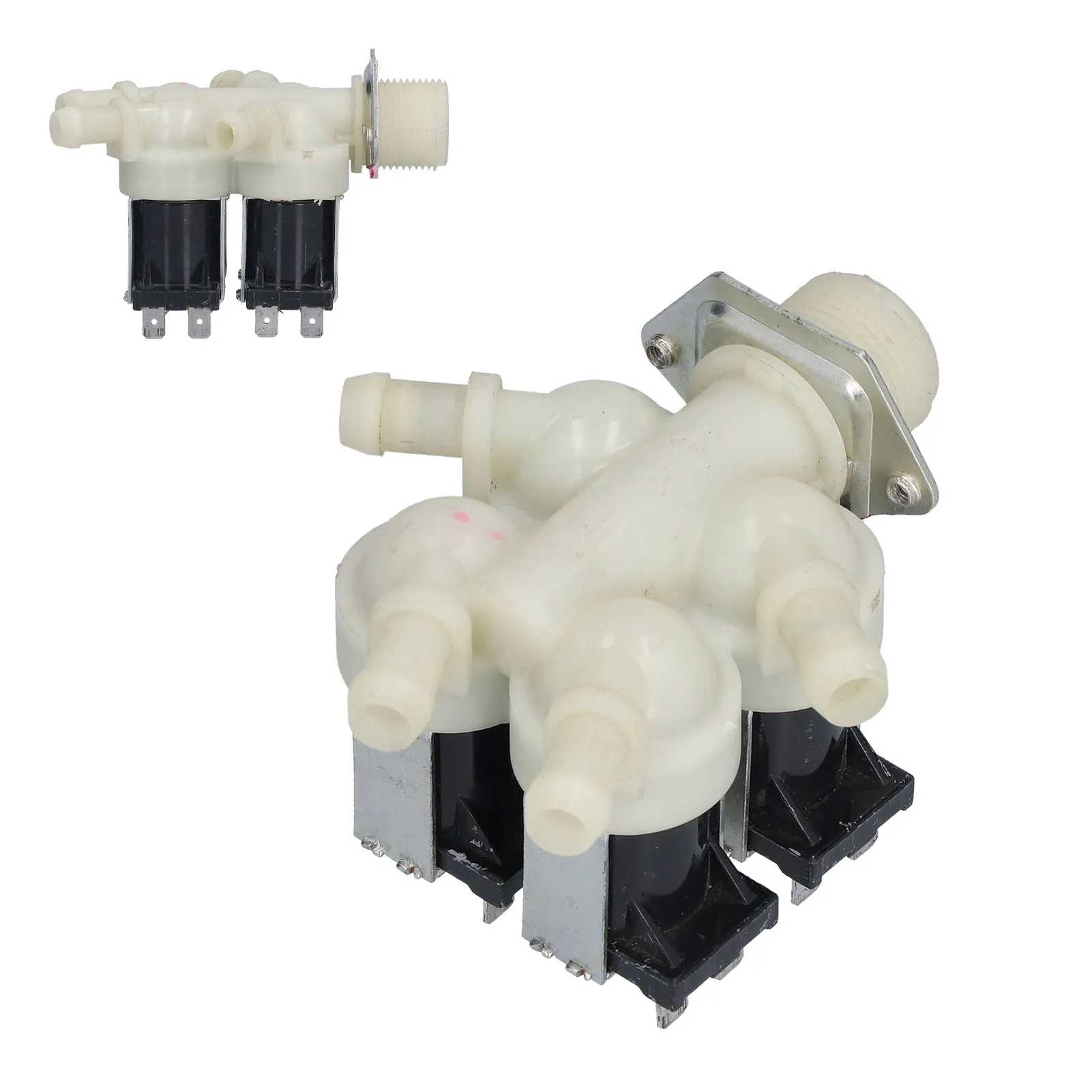 Washing Machine Parts Washer 4 Way Water Inlet Valve Replacement Solenoid Valve Fittings for Washing Machine AC220‑240V
Washing Machine Parts Washer 4 Way Water Inlet Valve Replacement Solenoid Valve Fittings for Washing Machine AC220‑240V