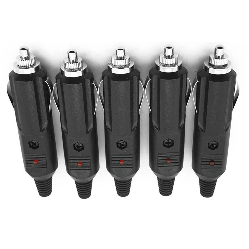 Male Cigarette lighter plugs Car Socket W/Fuses 10A Red LED Indicator Connector Replacement 5pcs Set 12V-24V DIY
Male Cigarette lighter plugs Car Socket W/Fuses 10A Red LED Indicator Connector Replacement 5pcs Set 12V-24V DIY