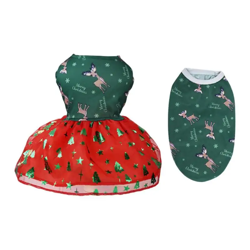 Dog Christmas Clothes Holiday Cute Dog Skirt And Vest Clothes Elk Christmas Tree Snowflakes Puppy Vest Dog Skirt Dog Vest
Dog Christmas Clothes Holiday Cute Dog Skirt And Vest Clothes Elk Christmas Tree Snowflakes Puppy Vest Dog Skirt Dog Vest