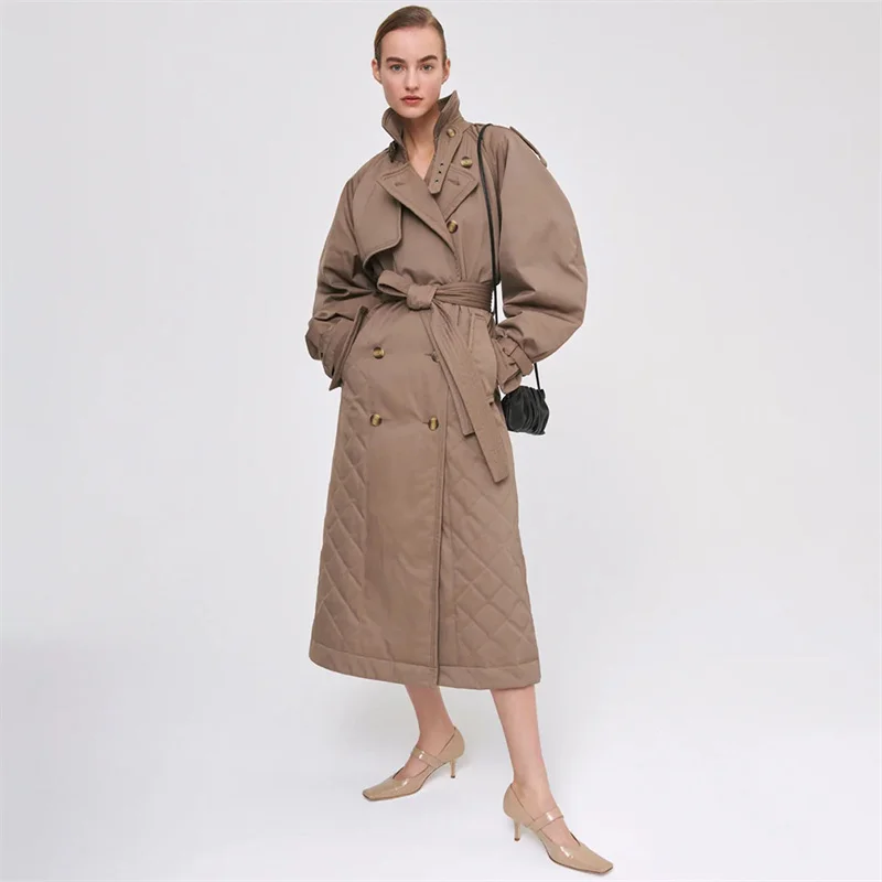 Зимняя женская куртка, новинка 2022 года, ромбовидная стеганая двубортная Длинная ветровка на шнуровке, женское толстое пальто с большим назв...
Зимняя женская куртка, новинка 2022 года, ромбовидная стеганая двубортная Длинная ветровка на шнуровке, женское толстое пальто с большим назв...