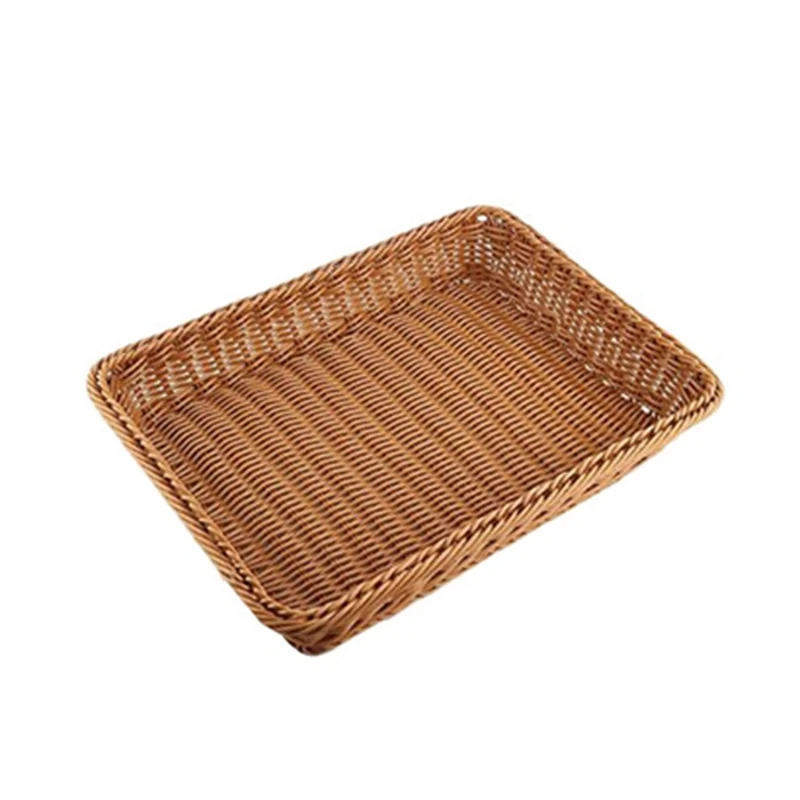 JFBL Hot 4X Wicker Storage Basket, Bread Basket Bread Shop Supermarket Display Basket Woven Tabletop Food Fruit Brown
JFBL Hot 4X Wicker Storage Basket, Bread Basket Bread Shop Supermarket Display Basket Woven Tabletop Food Fruit Brown