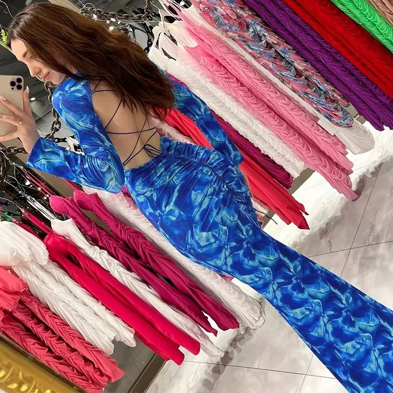 JAMERARY Autumn Floral Print Maxi Dresses Women Sexy Split High Split Long Sleeve Bandage Bodycon Prom Evening Vestidos Female
JAMERARY Autumn Floral Print Maxi Dresses Women Sexy Split High Split Long Sleeve Bandage Bodycon Prom Evening Vestidos Female