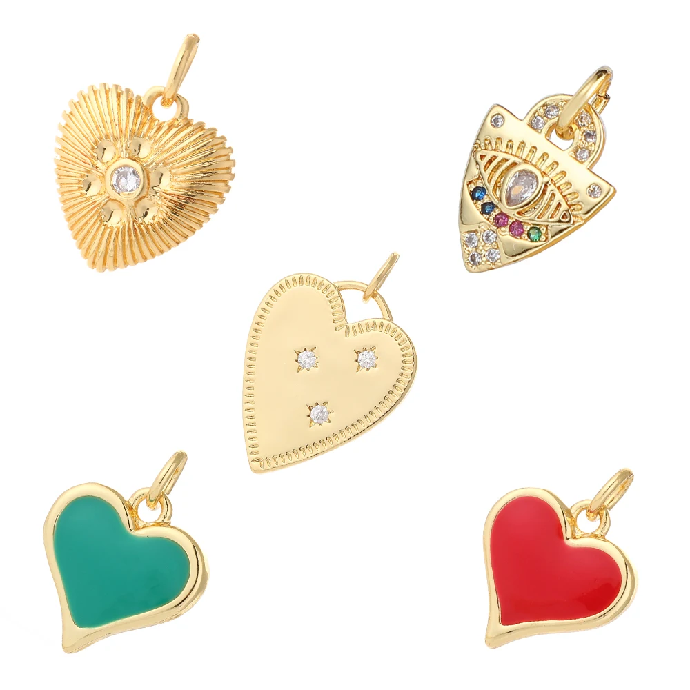 Love Heart Charms For Jewelry Making Supplies Earrings Necklace Designer Romantic Pendant Diy Accessories Crafts Wholesale Charm
Love Heart Charms For Jewelry Making Supplies Earrings Necklace Designer Romantic Pendant Diy Accessories Crafts Wholesale Charm