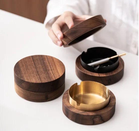 Ashtray With Cover Windproof Smoke Walnut Ashtray Round Creative Personality Trend Home Restaurant Restaurant
Ashtray With Cover Windproof Smoke Walnut Ashtray Round Creative Personality Trend Home Restaurant Restaurant