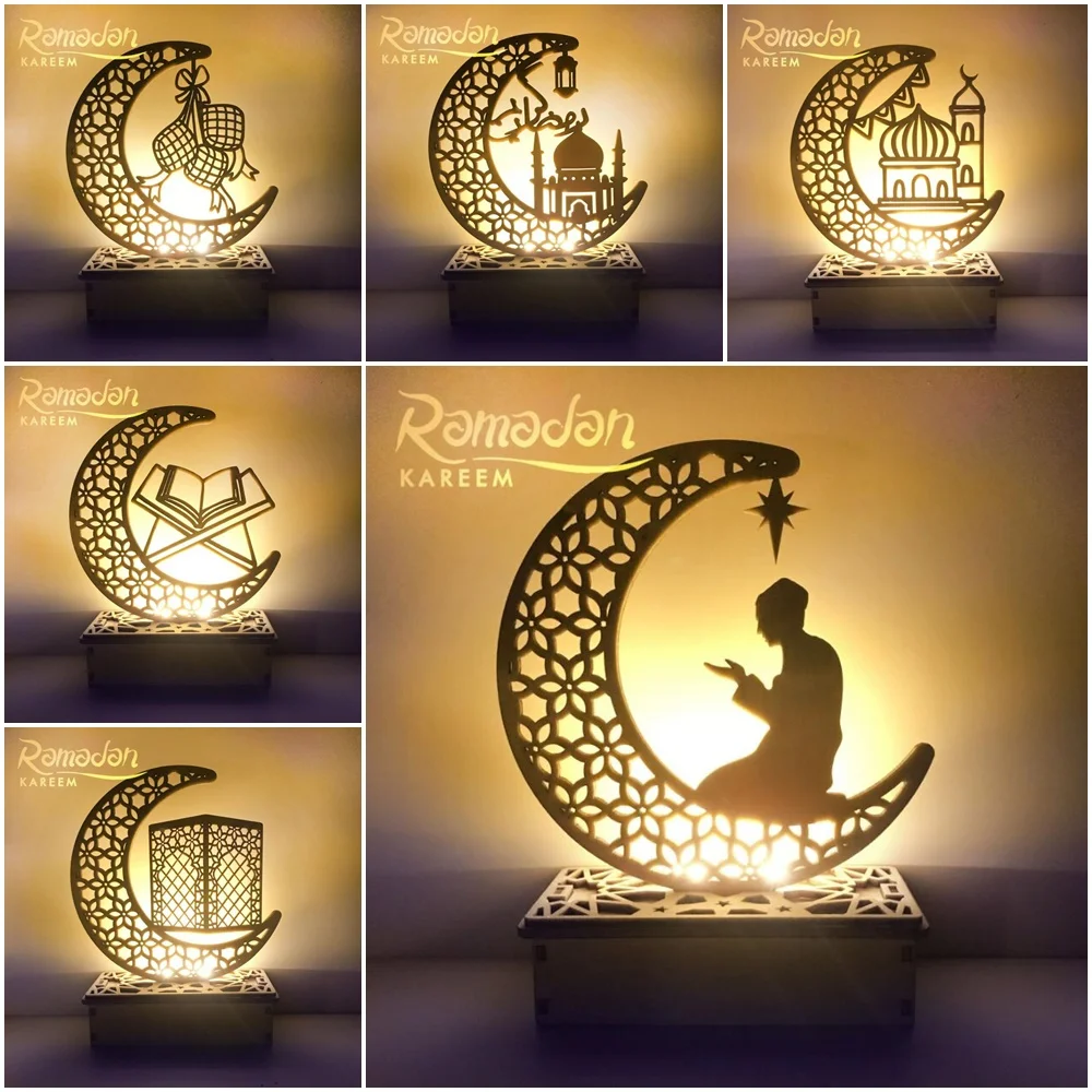 Eid Mubarak Wooden Pendant With Led Light Ramadan Decorations For Home Islamic Muslim Party Eid Ramadan Decoration Gift Ornament
Eid Mubarak Wooden Pendant With Led Light Ramadan Decorations For Home Islamic Muslim Party Eid Ramadan Decoration Gift Ornament