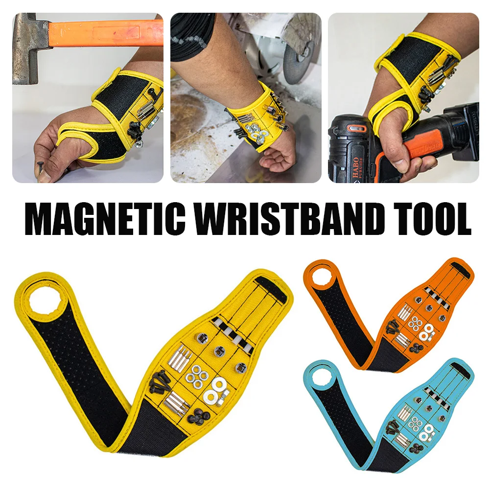 Magnetic Wristband with Strong Magnets Holds Nails, Drill Bit. Gift for Father, Boyfriend. Belt Screw Holder Tool Storage Wrist
Magnetic Wristband with Strong Magnets Holds Nails, Drill Bit. Gift for Father, Boyfriend. Belt Screw Holder Tool Storage Wrist