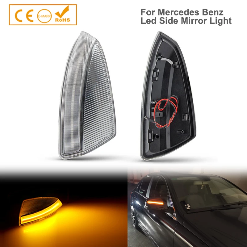 2pcs LED Dynamic Turn Signal Side Mirror Lights For Mercedes Benz S204 W204 Vito W639 OEM 2048200721, 2048200821
2pcs LED Dynamic Turn Signal Side Mirror Lights For Mercedes Benz S204 W204 Vito W639 OEM 2048200721, 2048200821