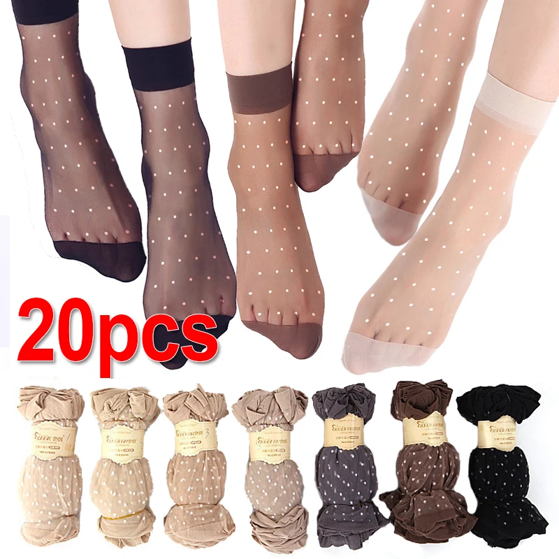 20pcs=10Pairs Summer Women Crystal Silk Socks Sexy Transparent Dot Short Socks High Elastic Non-slip Ankle Sock Nylon Thin Meias
20pcs=10Pairs Summer Women Crystal Silk Socks Sexy Transparent Dot Short Socks High Elastic Non-slip Ankle Sock Nylon Thin Meias